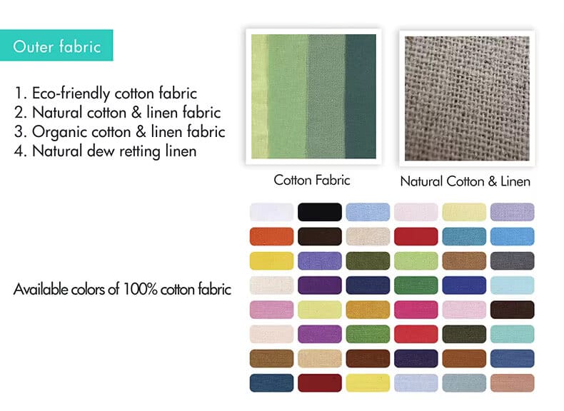 natural linen fabric cover for premium eco friendly acupressure mat